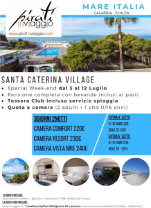 Special Week-end a Scalea a partire da 220€