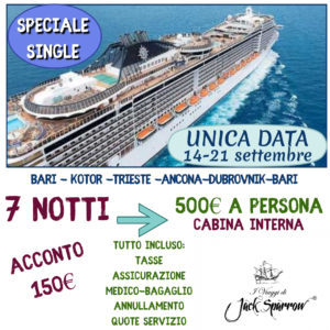 Speciale Single: Crociera MSC Splendida – cod.CRO-SGL