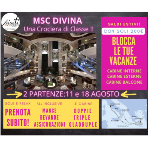 MSC DIVINA – Agosto 2023 da Civitavecchia