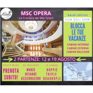 MSC OPERA Agosto da Bari